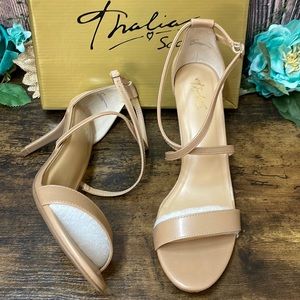 Thalia Sodi Beige Darria Strappy Sandals 11M